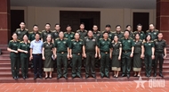 Lao delegates visit Military Command of Tuyen Quang